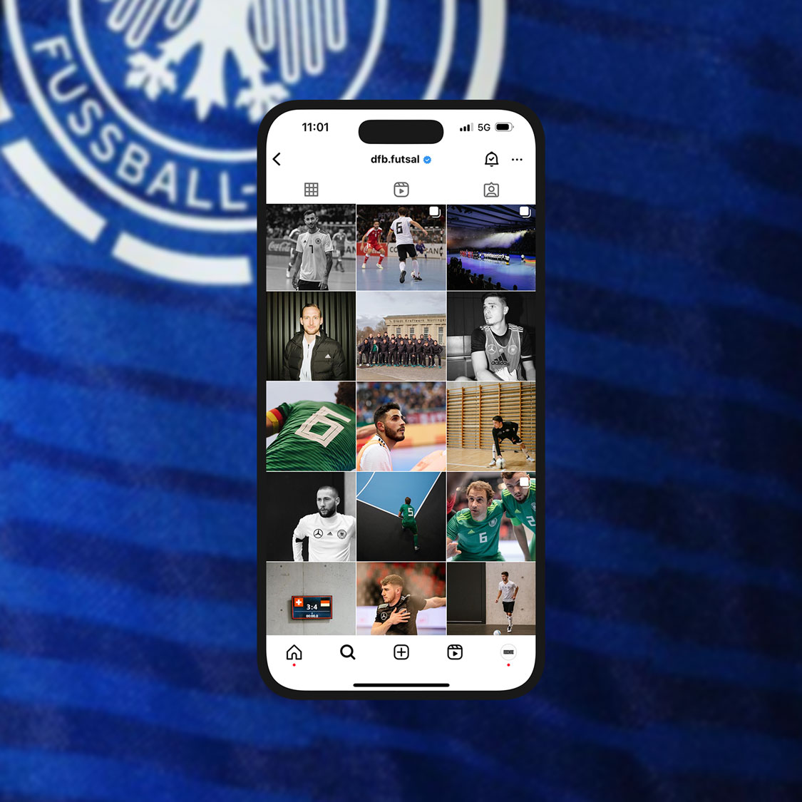 Für die Futsal-Nationalmannschaft des DFB hat NOCHNE.gmbh eine Social-Media-Strategie entworfen, die darauf abzielt, die Bekanntheit der Sportart zu steigern. Der Ansatz umfasst eine persönliche Darstellung der Spieler, die über die üblichen sportlichen Inhalte hinausgeht und die Fans durch ungewöhnliche Einblicke in den Profialltag anzieht, um eine engere Verbindung zum Team herzustellen. Die Umsetzung wurde ebenfalls durch die Produktion des Bildmaterials / Content Creation von NOCHNE.gmbh gemacht.